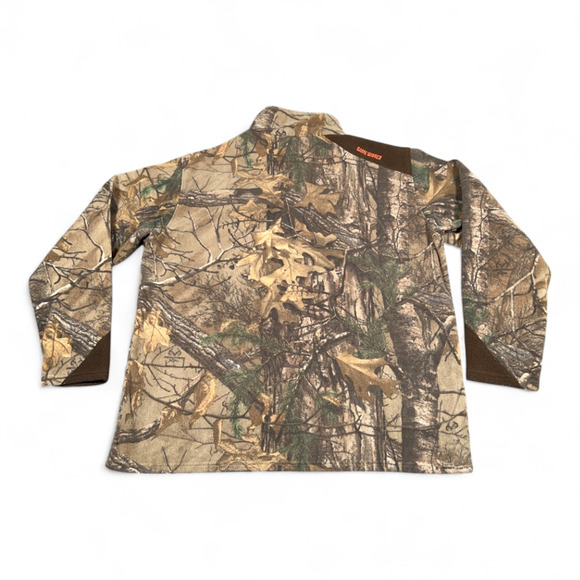 Game Winner Sweater Adult EXTRA LARGE Brown Realtree Camo Fleece Pullover Hunt - Picture 3 of 9